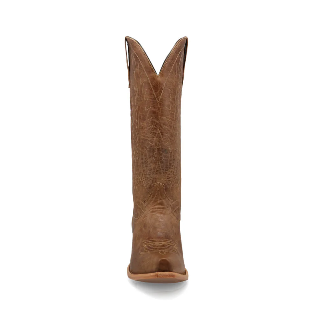 Black Star Womens Victoria Western Boots Caramel - WBSN034 - Image 4