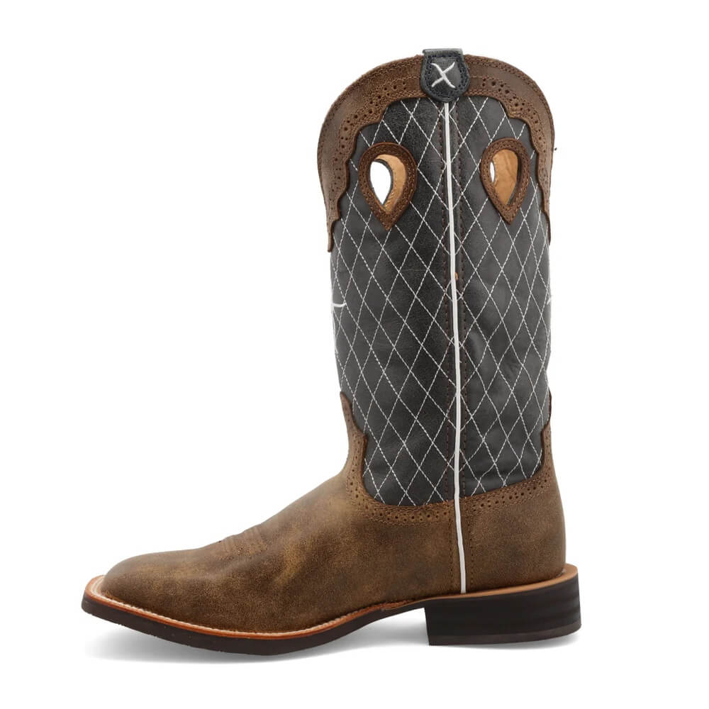 Twisted X Mens 14" Ruff Stock Boots Bomber & Blue - MRS0027 - Image 4
